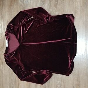 (XL) Contemporaine Jewel Tone Velvet Top Flowy Soft Victorian Medieval Vibes
